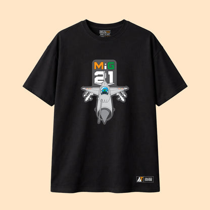 MiG-21 Black Fighter Tee – Fearless Legacy