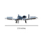 Mini A-10 Thunderbolt Sticker Dimensions