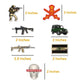 Army Mini Military Stickers Combo
