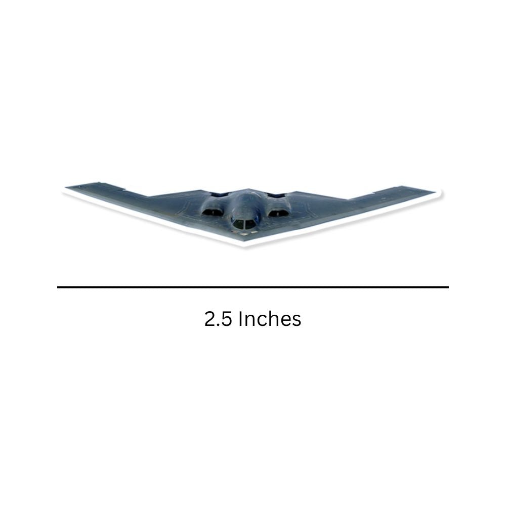 Mini B-52 Bomber Sticker Dimension