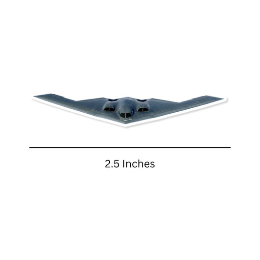 Mini B-52 Bomber Sticker Dimension