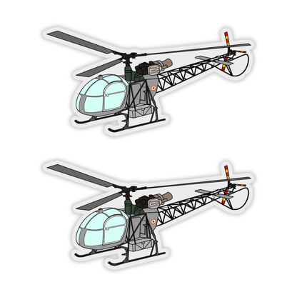 Mini Cheetah Helicopter Sticker 