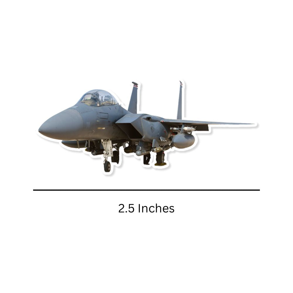 Mini F-15 Eagle Sticker  Dimension