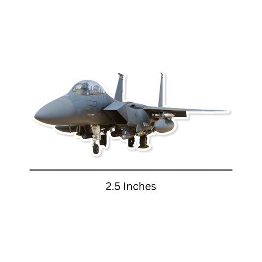 Mini F-15 Eagle Sticker  Dimension