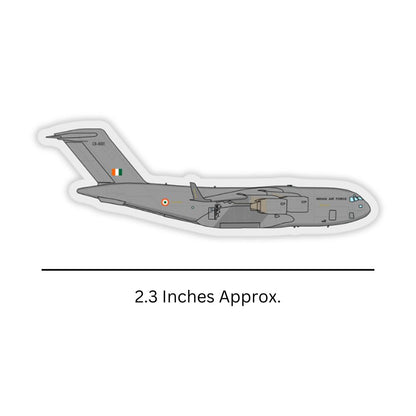 Mini Globe Master Chetak Sticker Dimensions