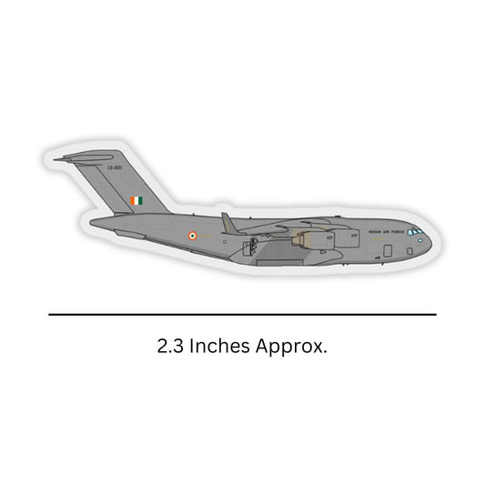 Mini Globe Master Chetak Sticker Dimensions
