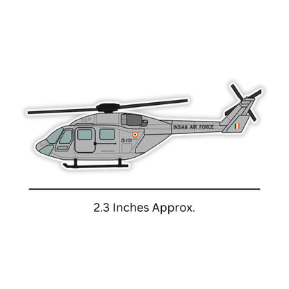 Mini IAF Dhruv Helicopter Sticker