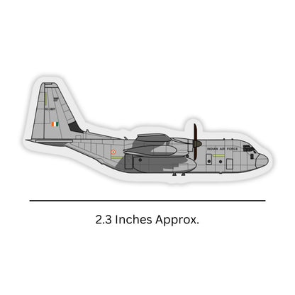 Mini IAF Hercules Aircraft Sticker Dimensions