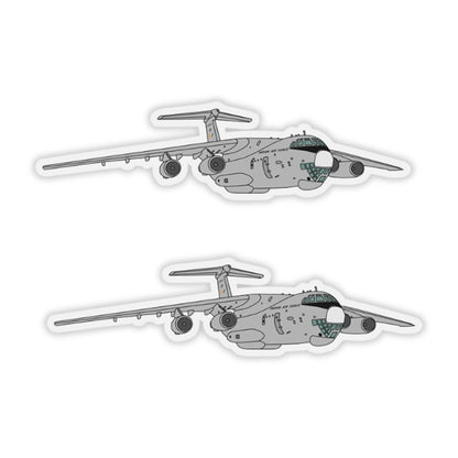 Mini IAF IL-76 MD Aircraft Sticker