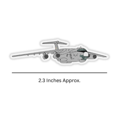 Mini IAF IL-76 MD Aircraft Sticker Dimensions