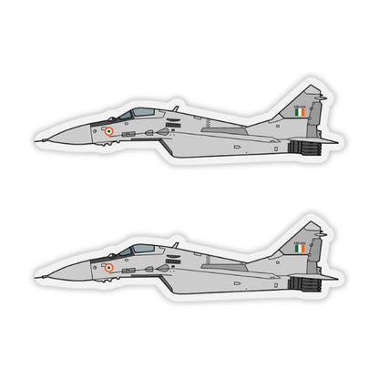Mini IAF MIG 29 Aircraft Sticker 