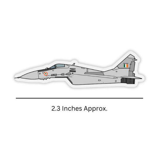 Mini IAF MIG 29 Aircraft Sticker 