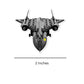 Mini Lockheed SR-71 Blackbird Sticker Dimensions