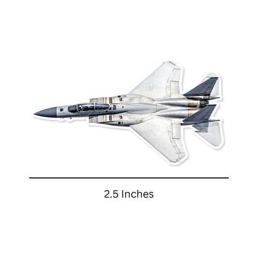 Mini McDonell Douglas F-15 Eagle Sticker Dimensions