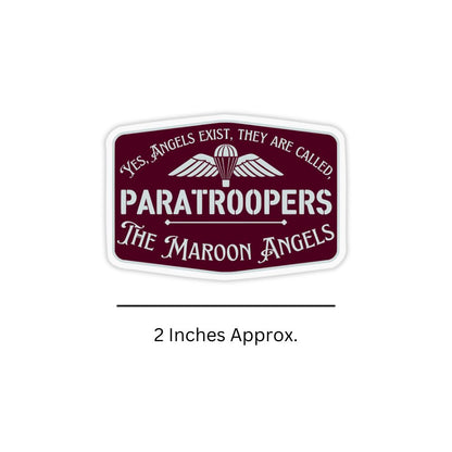 Mini Paratroopers Sticker dimensions