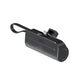 Mini Portable 5000mAh Power Bank for iPhone and Android - Black