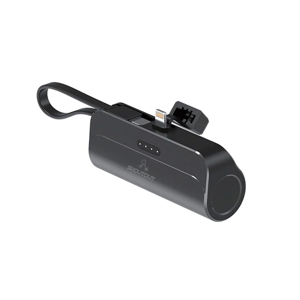 Mini Portable 5000mAh Power Bank for iPhone and Android - Black