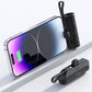 Mini Portable 5000mAh Power Bank for iPhone and Android - Black