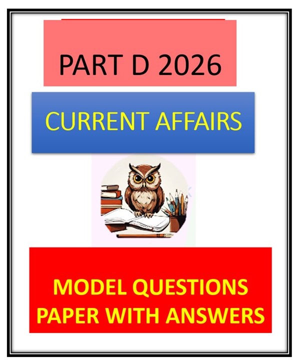 Model Questions with answers Part D Current Affairs