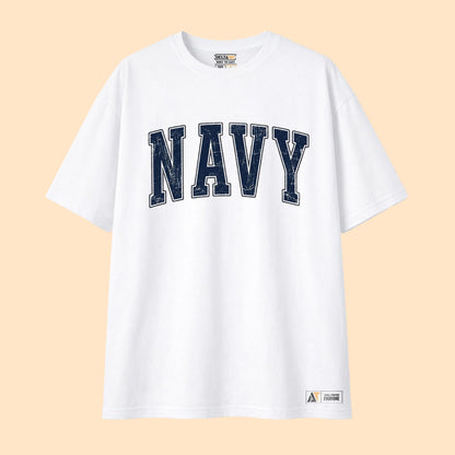 Indian Navy Typography T-Shirt| Tactical Naval Essential