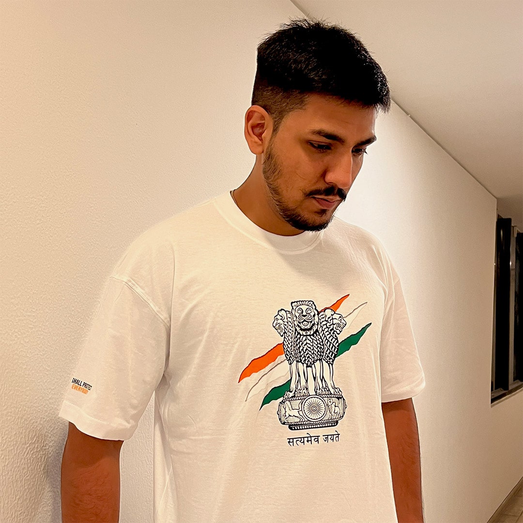 State Emblem of India Oversized T-Shirt