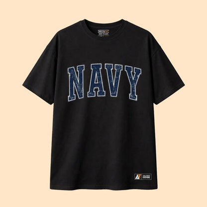 Indian Navy Typography T-Shirt| Tactical Naval Essential