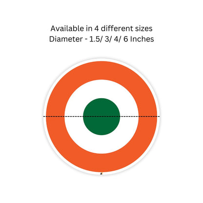 Indian Air Force Roundel Sticker - Pack of 2