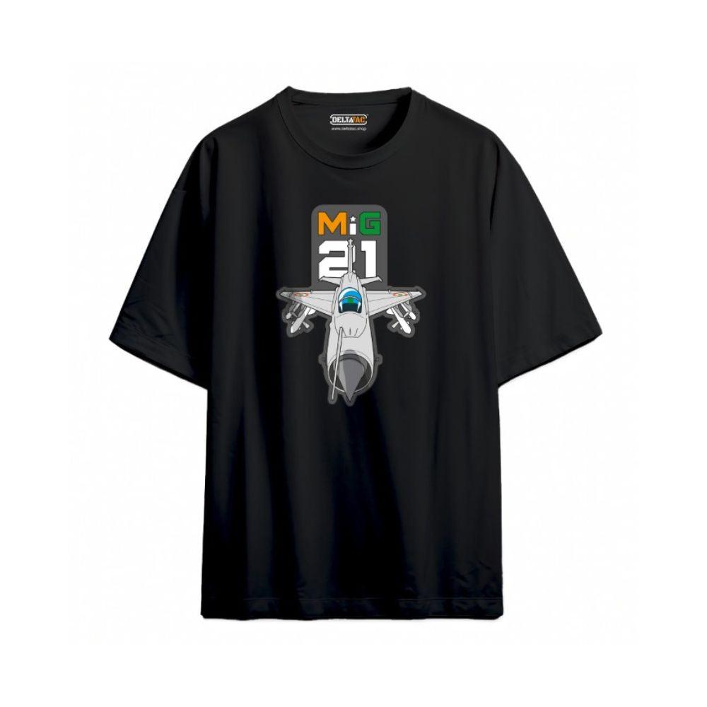 MiG-21 Black Fighter Tee – Fearless Legacy