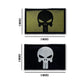 Tactical Velcro Punisher Patches - Set of 2 Embroidered Skull Design