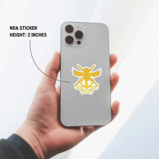National Defence Academy (NDA) Logo Sticker (Pack of 2) - Mini Military Series