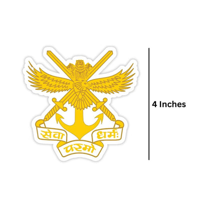 National Defence Academy (NDA) Logo Sticker (Pack of 2) - Mini Military Series