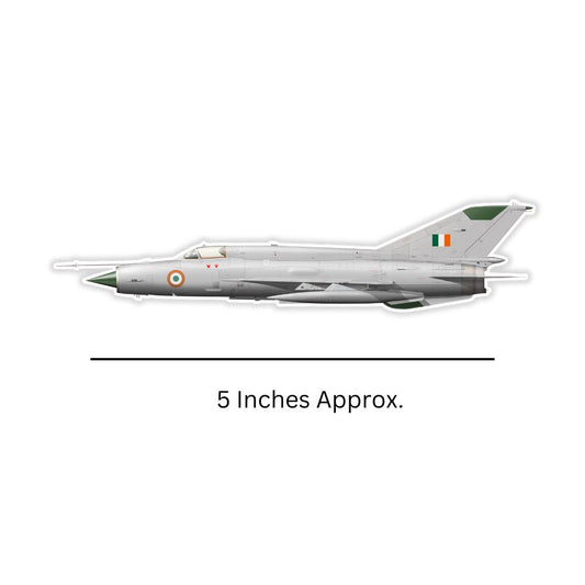MiG-21 Lithograph Magnet – Iconic Side Profile of India’s Legendary Jet