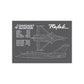 Rafale Blueprint Poster – Dassault Aviation Tactical Wall Art