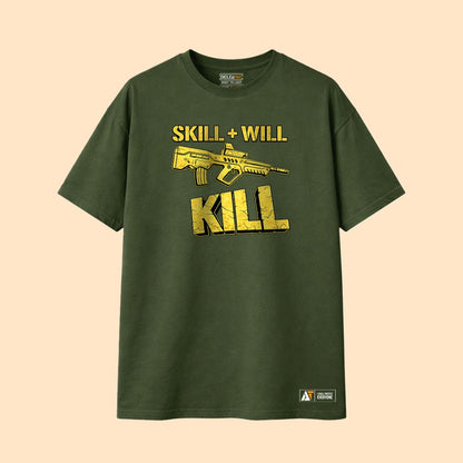 Gun Olive Green tshirt for men