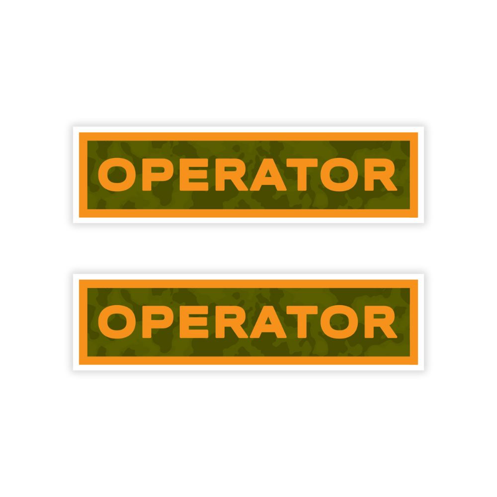 Operator Name Tab Stickers