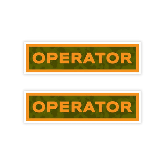 Operator Name Tab Stickers