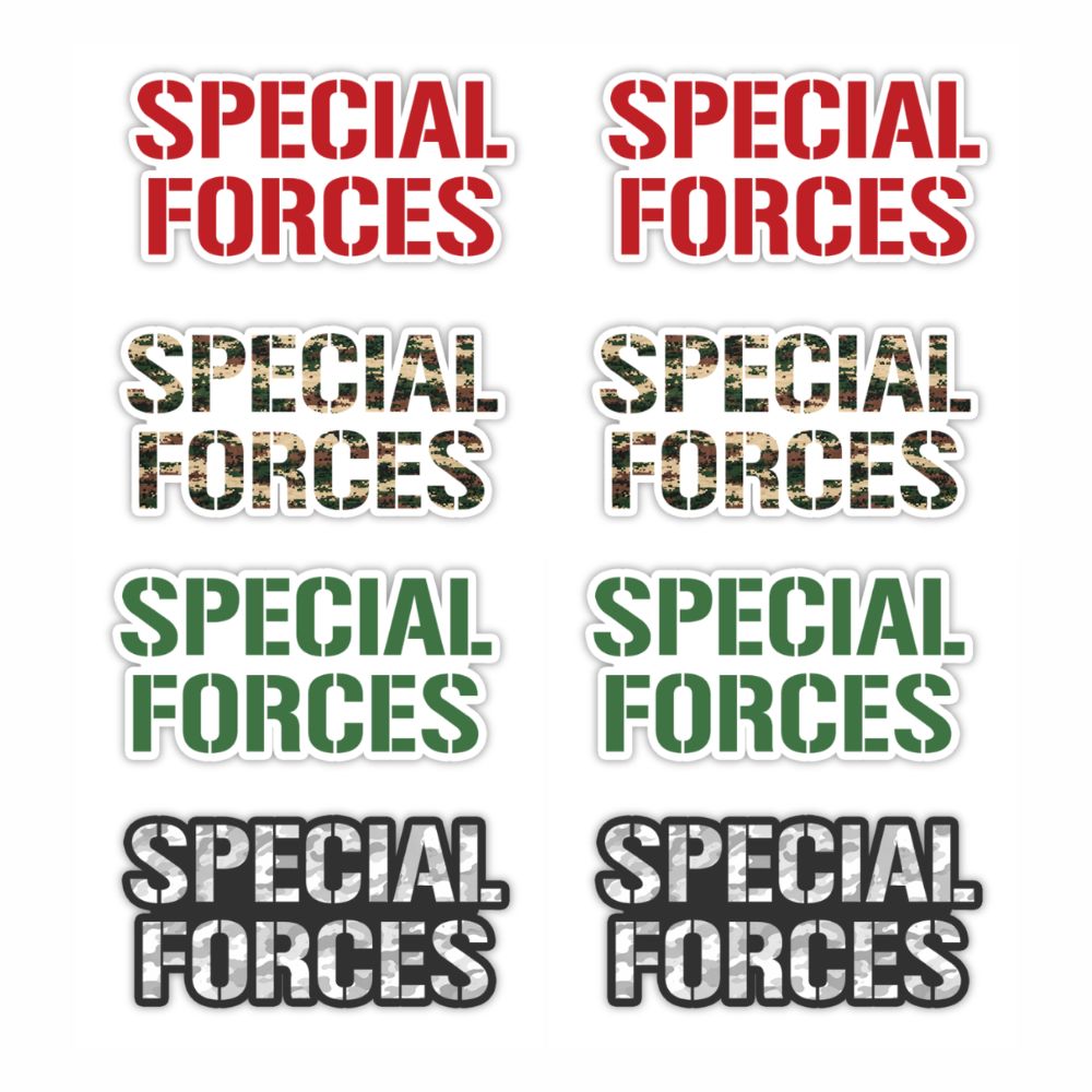 Special Forces Typography Vinyl Sticker