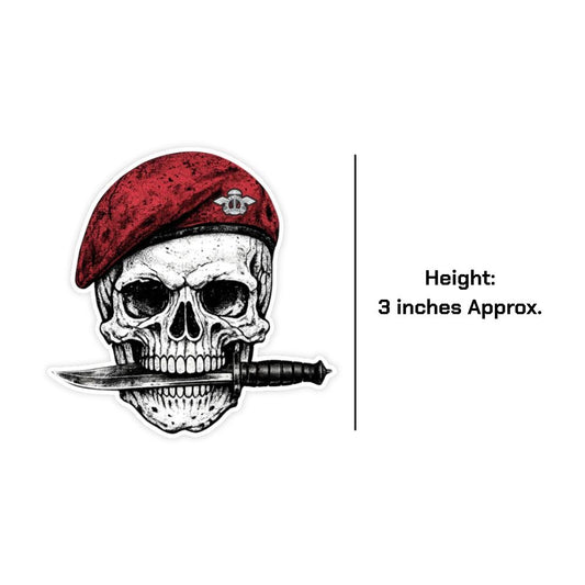 Para SF Silent Entry Fridge Magnet – Red Beret Operator Bayonet Artwork | Indian Special Forces Inspired