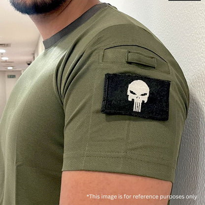 Tactical Velcro Punisher Patches - Set of 2 Embroidered Skull Design