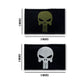 Tactical Velcro Punisher Patches - Set of 2 Embroidered Skull Design