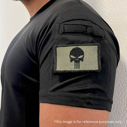 Tactical Velcro Punisher Patches - Set of 2 Embroidered Skull Design