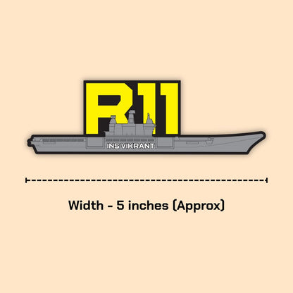 R11 INS Vikrant Sticker | India’s Indigenous Aircraft Carrier - Mini Military Stickers