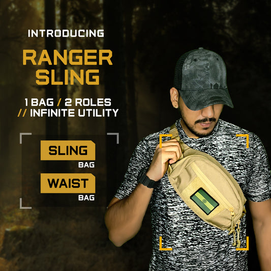 DeltaTac Original Ranger Sling – 1 Bag. 2 Roles. Infinite Utility.