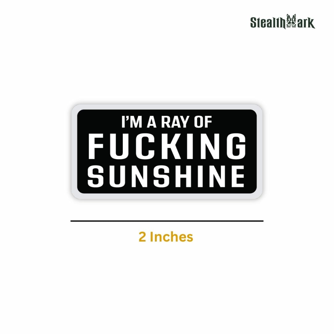 I Am The Ray Of Fu**ing Sunshine Sticker