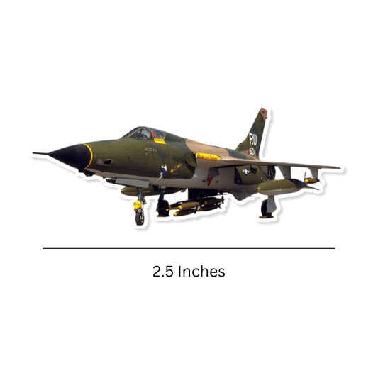 Mini Republic F-105 Thunderchief Sticker  (Pack of 2) - Mini Military Stickers