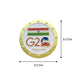 DT G20 Indian National Flag Lapel Pin - Golden