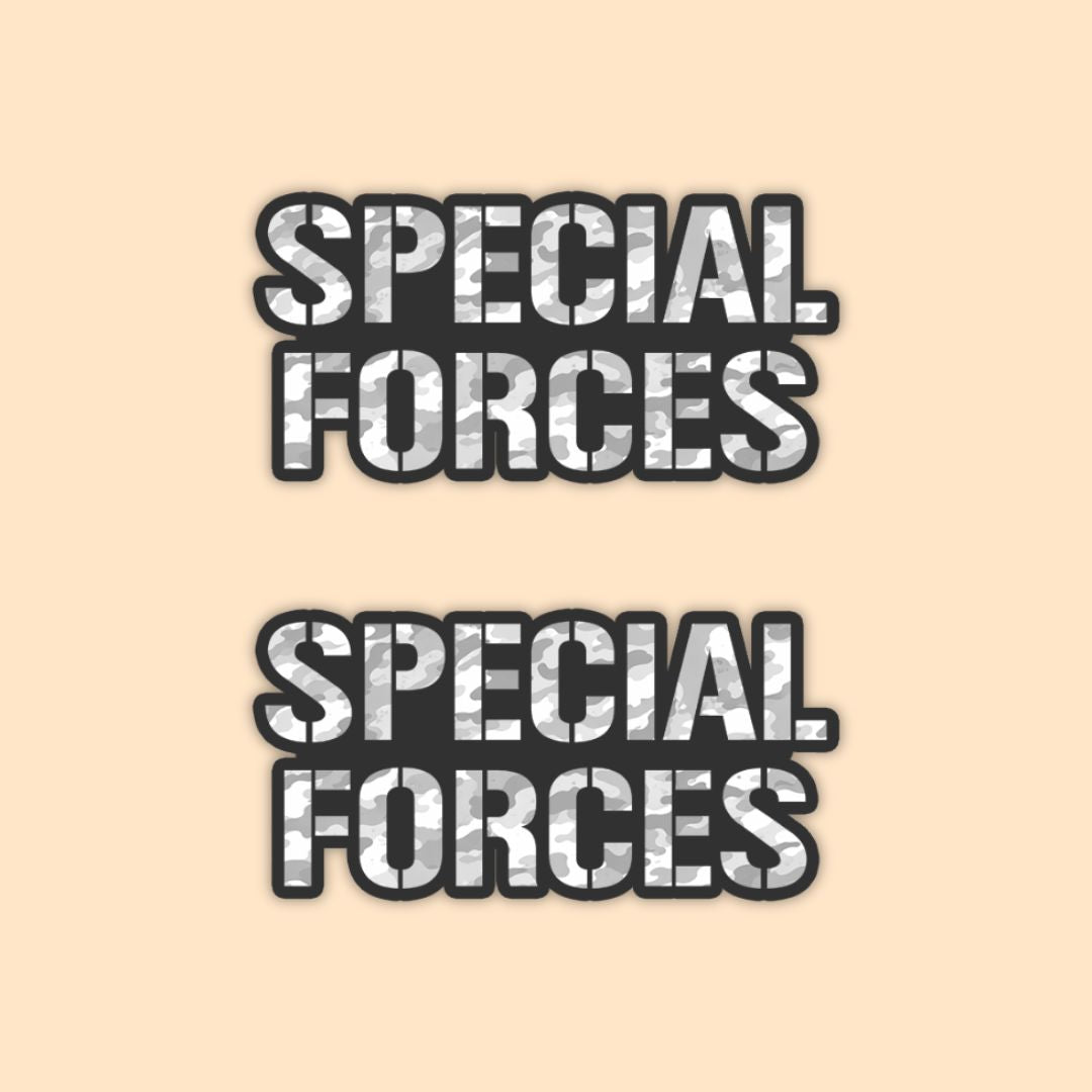 Special Forces Typography Vinyl Sticker