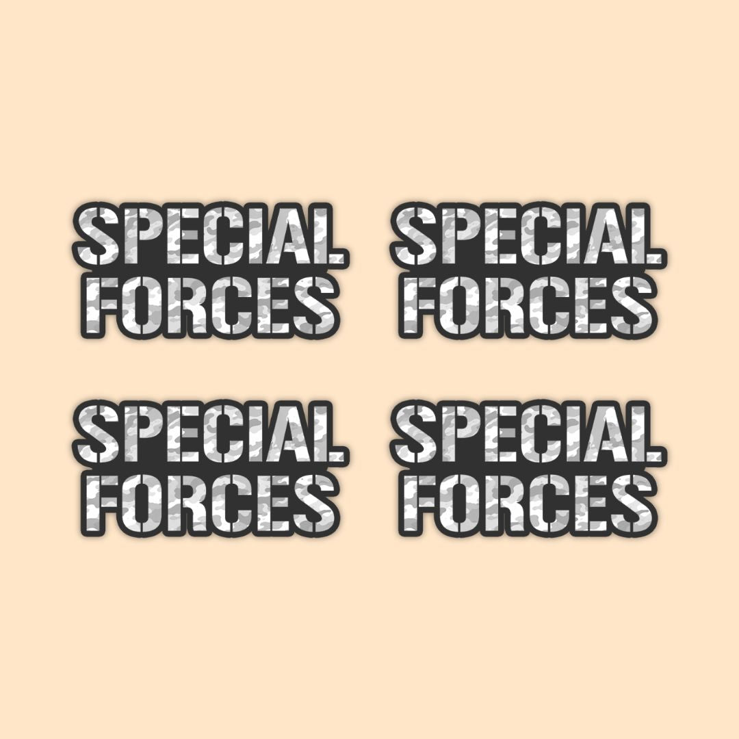 Special Forces Typography Vinyl Sticker