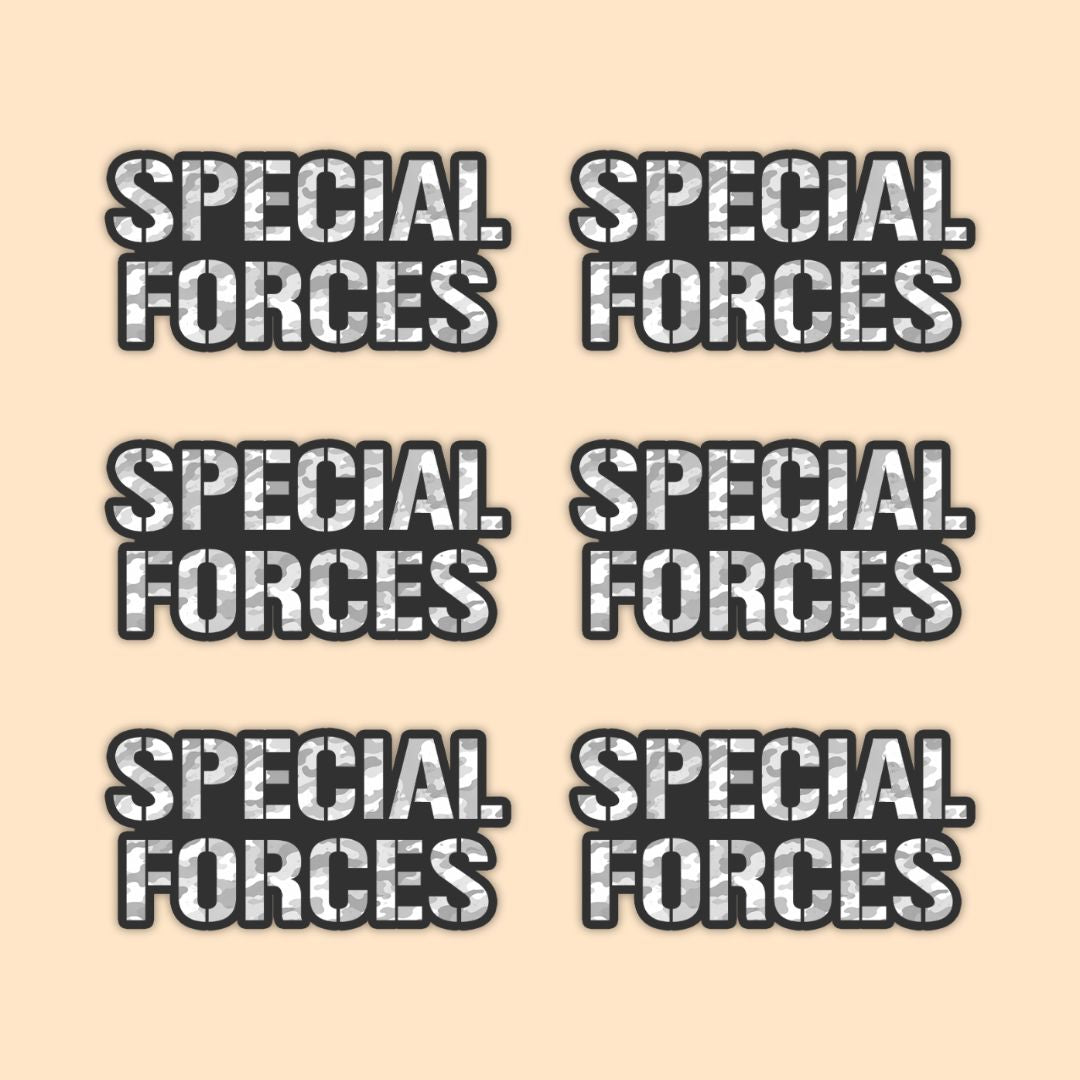 Special Forces Typography Vinyl Sticker