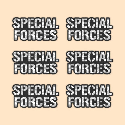 Special Forces Typography Vinyl Sticker